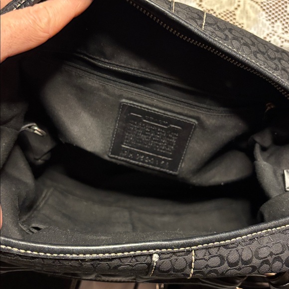 Coach Soho Y2K Black Jacquard Hobo Shoulder Trim Vintage collector quality - Picture 12 of 17